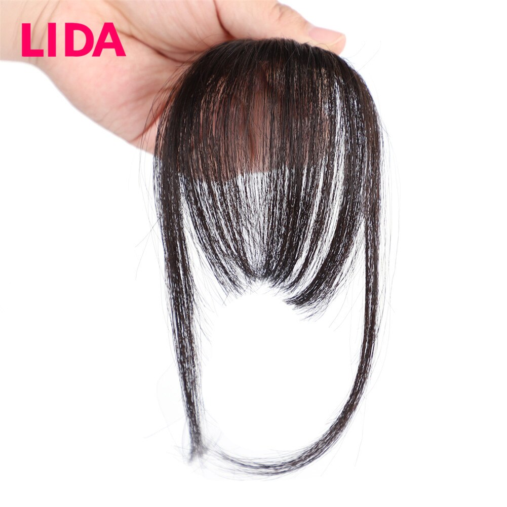 Lida remy   ͽټ 6 short see-through front bangs Ŭ  bang fringe straight natural human hair extension